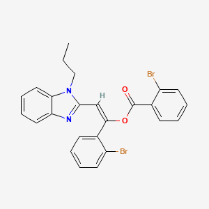 1-(2-bromophenyl)-2-(1-propyl-1H-benzimidazol-2-yl)vinyl 2-bromobenzoate