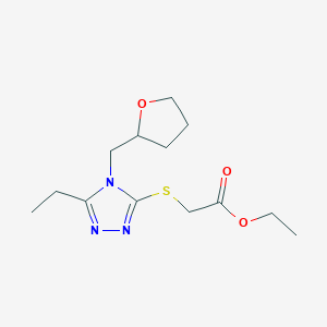 ethyl {[5-ethyl-4-(tetrahydro-2-furanylmethyl)-4H-1,2,4-triazol-3-yl]thio}acetate