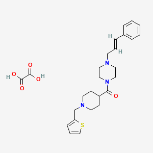 1-(3-phenyl-2-propen-1-yl)-4-{[1-(2-thienylmethyl)-4-piperidinyl]carbonyl}piperazine oxalate