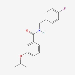 molecular formula C17H18FNO2 B5397681 N-(4-fluorobenzyl)-3-isopropoxybenzamide 