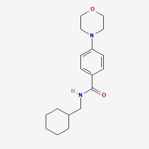 molecular formula C18H26N2O2 B5397698 N-(cyclohexylmethyl)-4-(4-morpholinyl)benzamide 