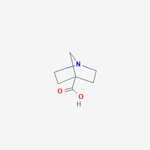 molecular formula C7H11NO2 B053977 1-氮杂双环[2.2.1]庚烷-4-羧酸 CAS No. 119103-15-0