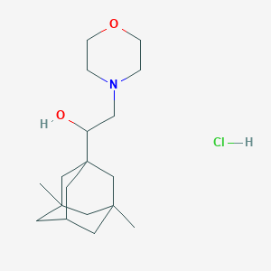 molecular formula C18H32ClNO2 B5397740 1-(3,5-dimethyl-1-adamantyl)-2-(4-morpholinyl)ethanol hydrochloride 