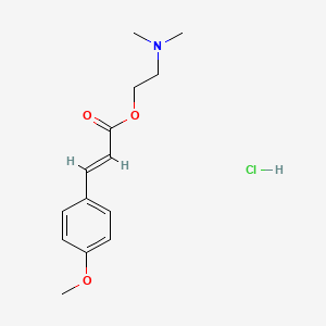 molecular formula C14H20ClNO3 B5397742 2-(dimethylamino)ethyl 3-(4-methoxyphenyl)acrylate hydrochloride 