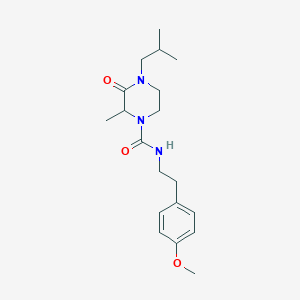 4-isobutyl-N-[2-(4-methoxyphenyl)ethyl]-2-methyl-3-oxo-1-piperazinecarboxamide