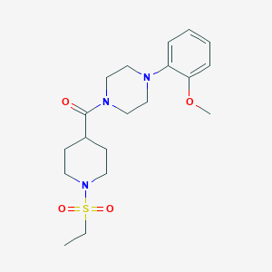 1-{[1-(ethylsulfonyl)-4-piperidinyl]carbonyl}-4-(2-methoxyphenyl)piperazine