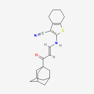 2-{[3-(1-adamantyl)-3-oxo-1-propen-1-yl]amino}-4,5,6,7-tetrahydro-1-benzothiophene-3-carbonitrile