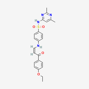 N-(2,6-dimethyl-4-pyrimidinyl)-4-{[3-(4-ethoxyphenyl)-3-oxo-1-propen-1-yl]amino}benzenesulfonamide