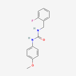 molecular formula C15H15FN2O2 B5397833 N-(2-fluorobenzyl)-N'-(4-methoxyphenyl)urea 