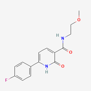 6-(4-fluorophenyl)-2-hydroxy-N-(2-methoxyethyl)nicotinamide