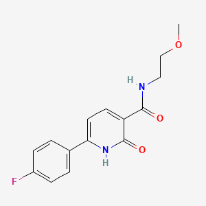 molecular formula C15H15FN2O3 B5397884 6-(4-fluorophenyl)-2-hydroxy-N-(2-methoxyethyl)nicotinamide 