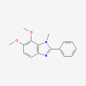 molecular formula C16H16N2O2 B5397892 6,7-dimethoxy-1-methyl-2-phenyl-1H-benzimidazole 