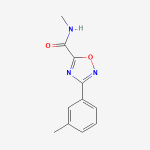 molecular formula C11H11N3O2 B5397910 N-methyl-3-(3-methylphenyl)-1,2,4-oxadiazole-5-carboxamide 