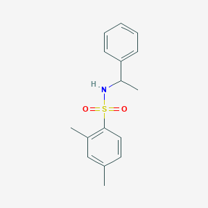 molecular formula C16H19NO2S B5397923 2,4-dimethyl-N-(1-phenylethyl)benzenesulfonamide 