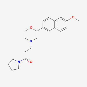 2-(6-methoxy-2-naphthyl)-4-(3-oxo-3-pyrrolidin-1-ylpropyl)morpholine