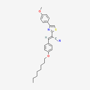 2-[4-(4-methoxyphenyl)-1,3-thiazol-2-yl]-3-[4-(octyloxy)phenyl]acrylonitrile