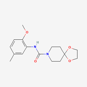 N-(2-methoxy-5-methylphenyl)-1,4-dioxa-8-azaspiro[4.5]decane-8-carboxamide