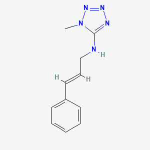 molecular formula C11H13N5 B5398064 1-methyl-N-[(2E)-3-phenylprop-2-en-1-yl]-1H-tetrazol-5-amine 