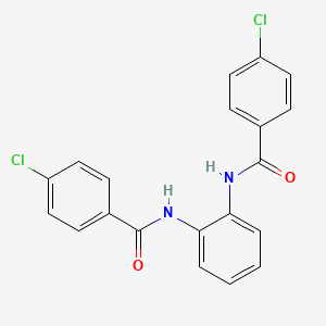 molecular formula C20H14Cl2N2O2 B5398122 N,N'-1,2-phenylenebis(4-chlorobenzamide) 