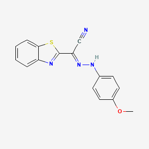 1,3-benzothiazol-2-yl[(4-methoxyphenyl)hydrazono]acetonitrile