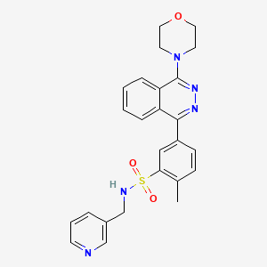 molecular formula C25H25N5O3S B5398145 2-methyl-5-[4-(4-morpholinyl)-1-phthalazinyl]-N-(3-pyridinylmethyl)benzenesulfonamide 