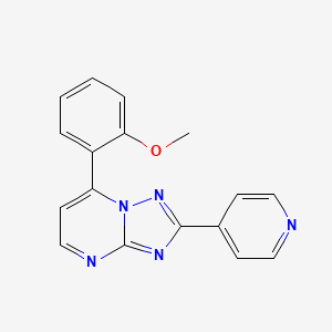 molecular formula C17H13N5O B5398234 7-(2-methoxyphenyl)-2-(4-pyridinyl)[1,2,4]triazolo[1,5-a]pyrimidine 