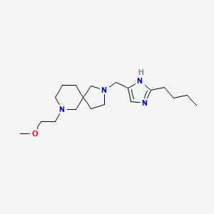 molecular formula C19H34N4O B5398245 2-[(2-butyl-1H-imidazol-4-yl)methyl]-7-(2-methoxyethyl)-2,7-diazaspiro[4.5]decane 