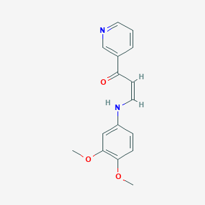 3-[(3,4-dimethoxyphenyl)amino]-1-(3-pyridinyl)-2-propen-1-one