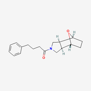 (1R*,2R*,6S*,7S*)-4-(4-phenylbutanoyl)-10-oxa-4-azatricyclo[5.2.1.0~2,6~]decane