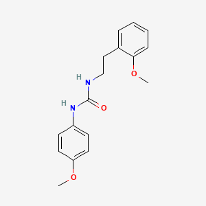 molecular formula C17H20N2O3 B5398349 N-(4-methoxyphenyl)-N'-[2-(2-methoxyphenyl)ethyl]urea 