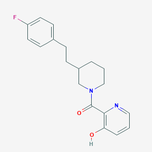2-({3-[2-(4-fluorophenyl)ethyl]-1-piperidinyl}carbonyl)-3-pyridinol