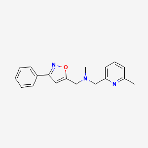 N-methyl-1-(6-methyl-2-pyridinyl)-N-[(3-phenyl-5-isoxazolyl)methyl]methanamine