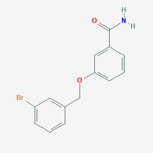 molecular formula C14H12BrNO2 B5398394 3-[(3-bromobenzyl)oxy]benzamide 