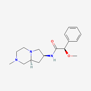 molecular formula C17H25N3O2 B5398433 (2R)-2-methoxy-N-[(7S,8aS)-2-methyloctahydropyrrolo[1,2-a]pyrazin-7-yl]-2-phenylacetamide 