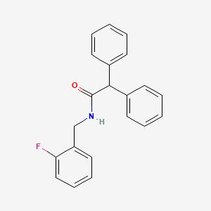 molecular formula C21H18FNO B5398459 N-(2-fluorobenzyl)-2,2-diphenylacetamide 