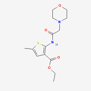ethyl 5-methyl-2-[(4-morpholinylacetyl)amino]-3-thiophenecarboxylate
