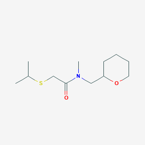 2-(isopropylthio)-N-methyl-N-(tetrahydro-2H-pyran-2-ylmethyl)acetamide