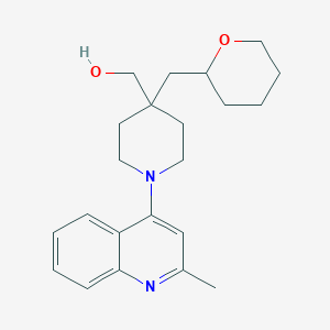 [1-(2-methylquinolin-4-yl)-4-(tetrahydro-2H-pyran-2-ylmethyl)piperidin-4-yl]methanol