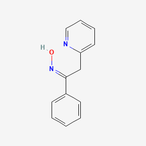 molecular formula C13H12N2O B5398551 1-phenyl-2-(2-pyridinyl)ethanone oxime 
