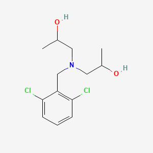 molecular formula C13H19Cl2NO2 B5398570 1,1'-[(2,6-dichlorobenzyl)imino]di(2-propanol) 
