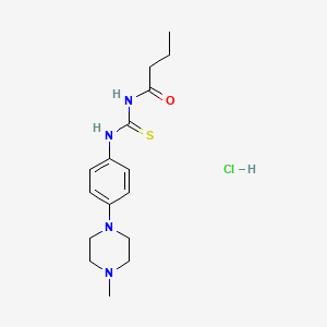 N-({[4-(4-methyl-1-piperazinyl)phenyl]amino}carbonothioyl)butanamide hydrochloride