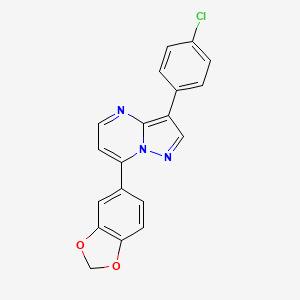 7-(1,3-benzodioxol-5-yl)-3-(4-chlorophenyl)pyrazolo[1,5-a]pyrimidine