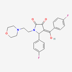 4-(4-fluorobenzoyl)-5-(4-fluorophenyl)-3-hydroxy-1-[2-(4-morpholinyl)ethyl]-1,5-dihydro-2H-pyrrol-2-one