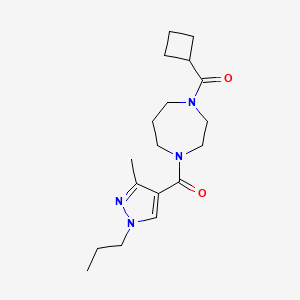 1-(cyclobutylcarbonyl)-4-[(3-methyl-1-propyl-1H-pyrazol-4-yl)carbonyl]-1,4-diazepane