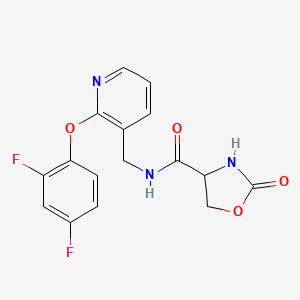 N-{[2-(2,4-difluorophenoxy)pyridin-3-yl]methyl}-2-oxo-1,3-oxazolidine-4-carboxamide