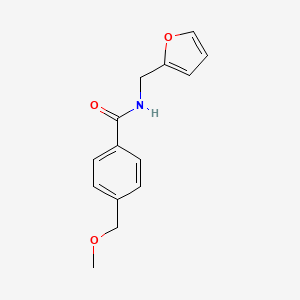 molecular formula C14H15NO3 B5398671 N-(2-furylmethyl)-4-(methoxymethyl)benzamide 