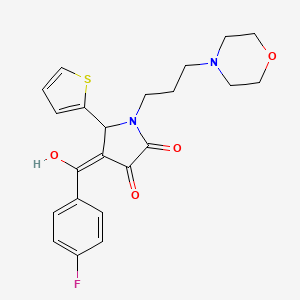 4-(4-fluorobenzoyl)-3-hydroxy-1-[3-(4-morpholinyl)propyl]-5-(2-thienyl)-1,5-dihydro-2H-pyrrol-2-one