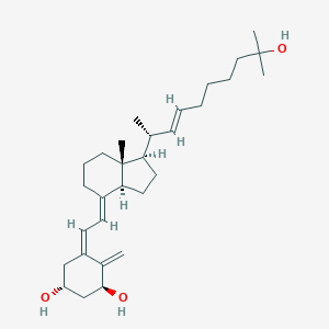 molecular formula C30H48O3 B053987 (5Z,7E,22E)-(1S,3R)-24a,24b,24c-trihomo-9,10-seco-5,7,10(19),22-cholestatetraene-1,3,25-triol CAS No. 123963-52-0