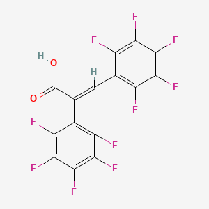 molecular formula C15H2F10O2 B5398717 2,3-bis(pentafluorophenyl)acrylic acid 