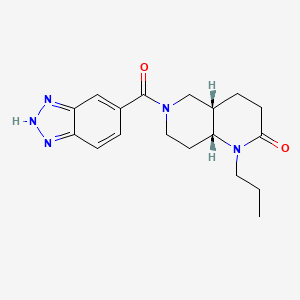 (4aS*,8aR*)-6-(1H-1,2,3-benzotriazol-5-ylcarbonyl)-1-propyloctahydro-1,6-naphthyridin-2(1H)-one